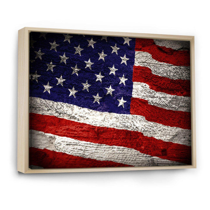 Large American Flag Watercolor - Global Bedroom Wall Art