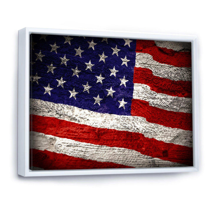 Large American Flag Watercolor - Global Bedroom Wall Art