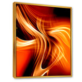 Orange Abstract Warm Fractal Design