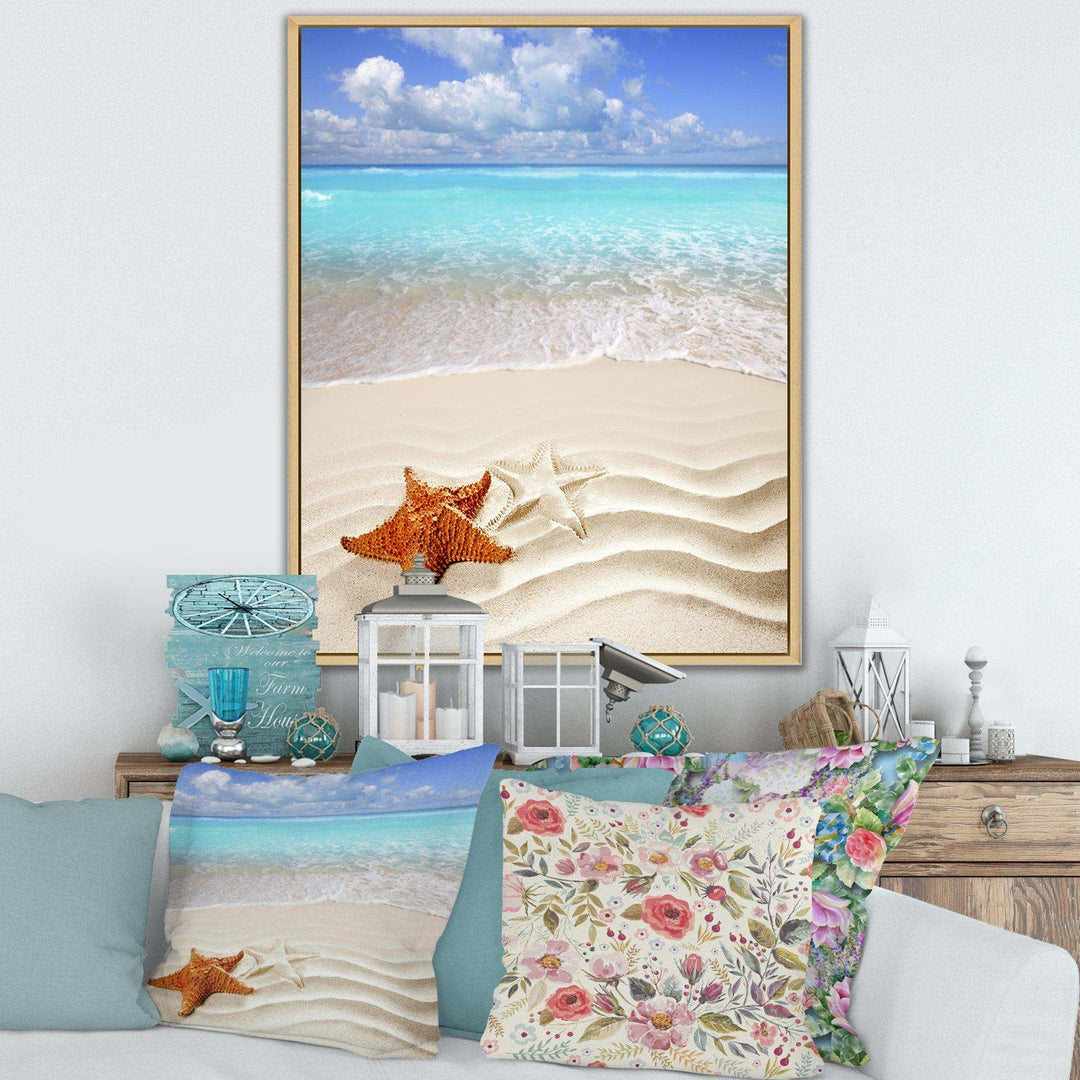 Brown Starfish on Caribbean Beach
