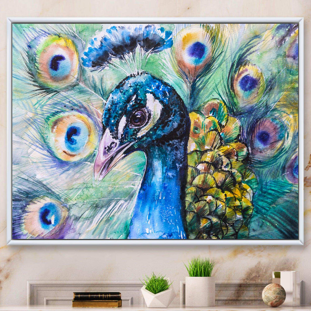 Beautiful Peacock Watercolor