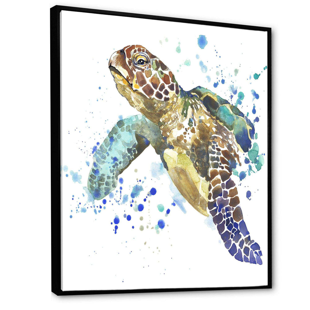 Blue Sea Turtle