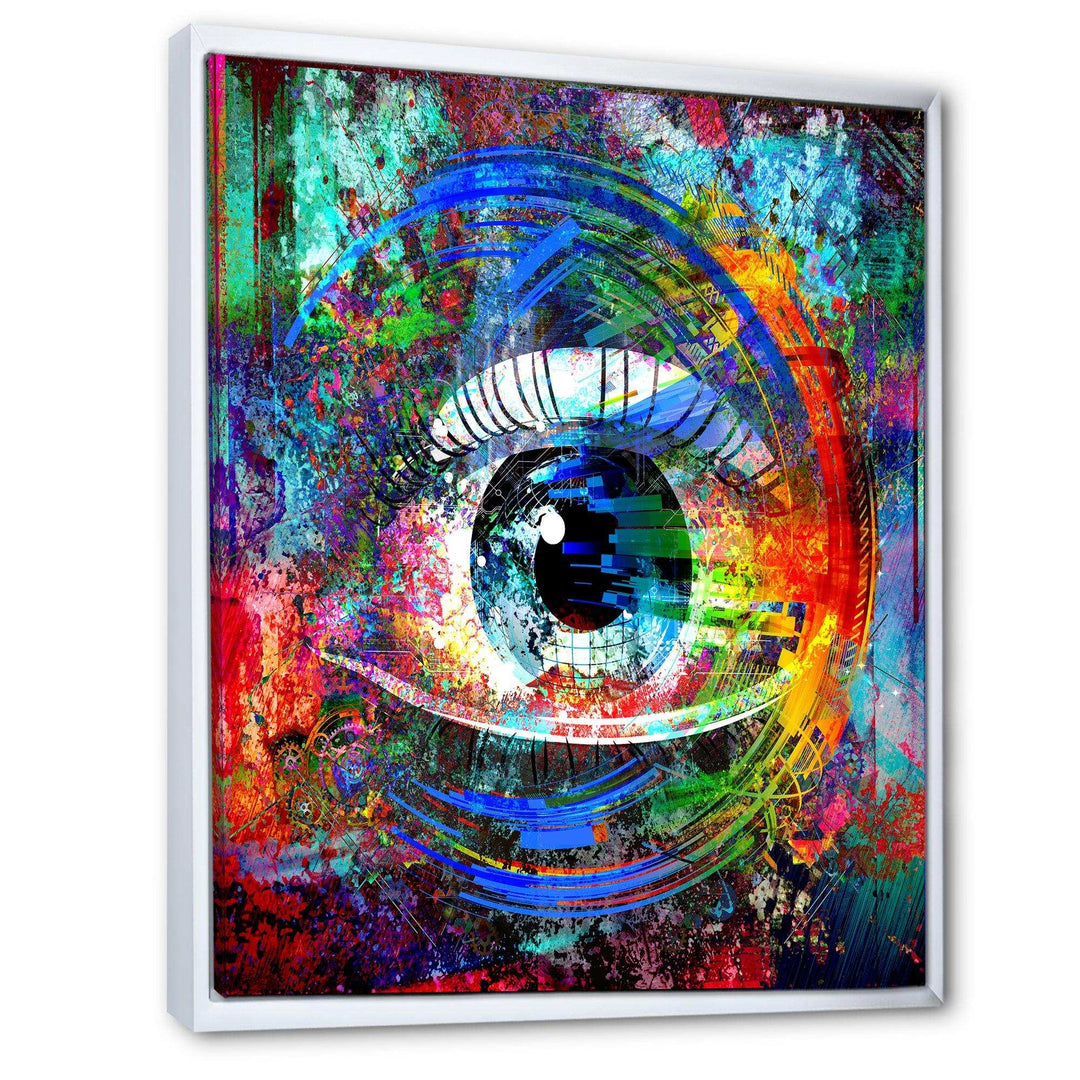 Magic Eye over Abstract Design - Modern Wall Art Prints