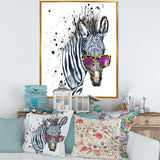 Funny Zebra Watercolor