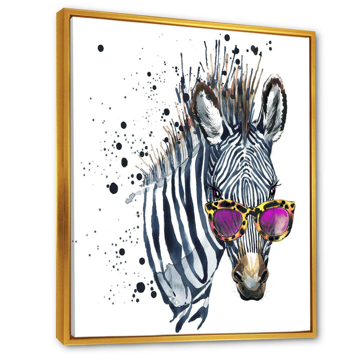 Funny Zebra Watercolor