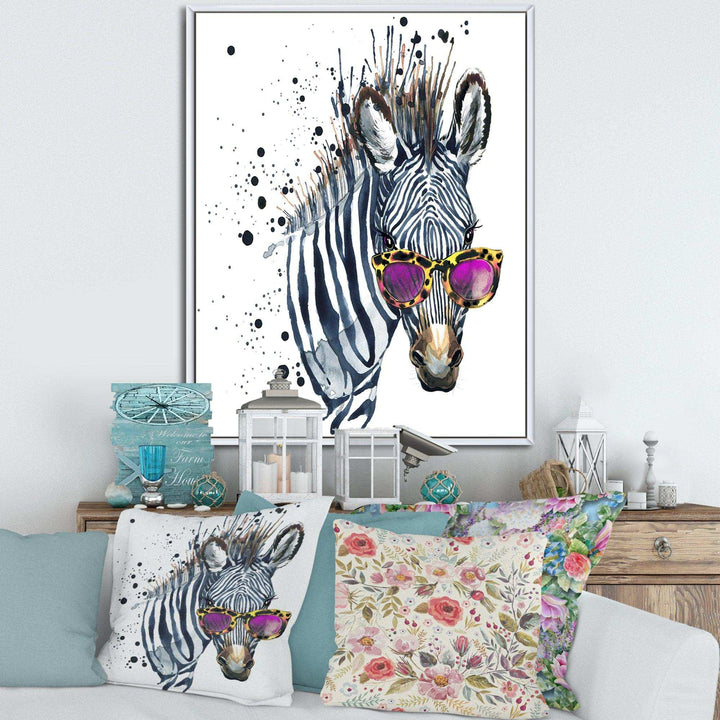 Funny Zebra Watercolor