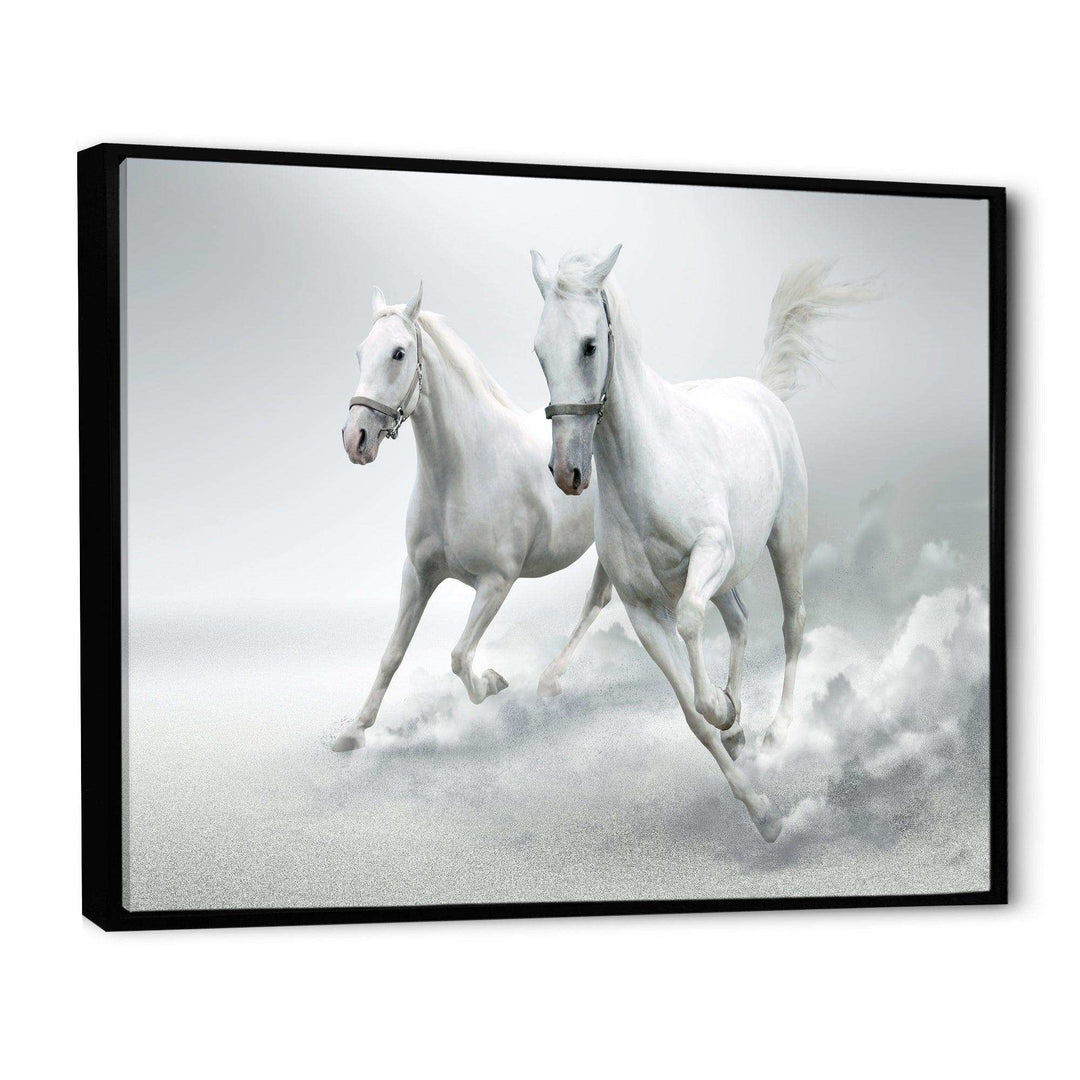Running White Horses