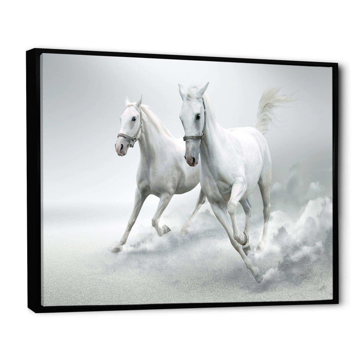 Running White Horses