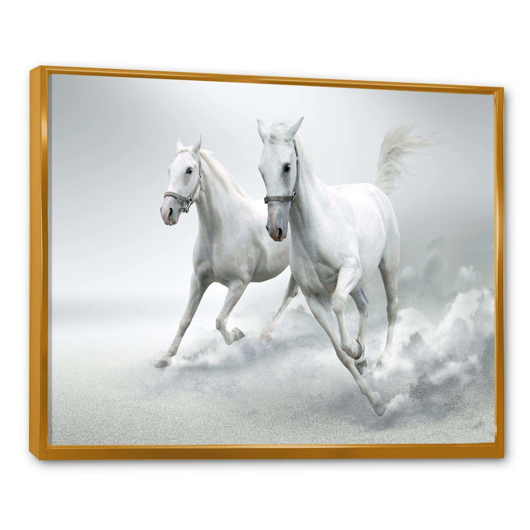 Running White Horses