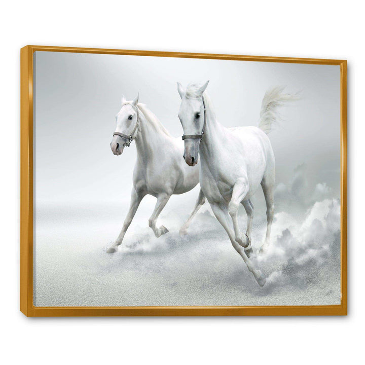 Running White Horses