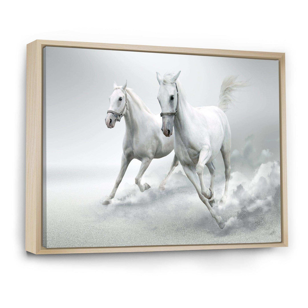Running White Horses