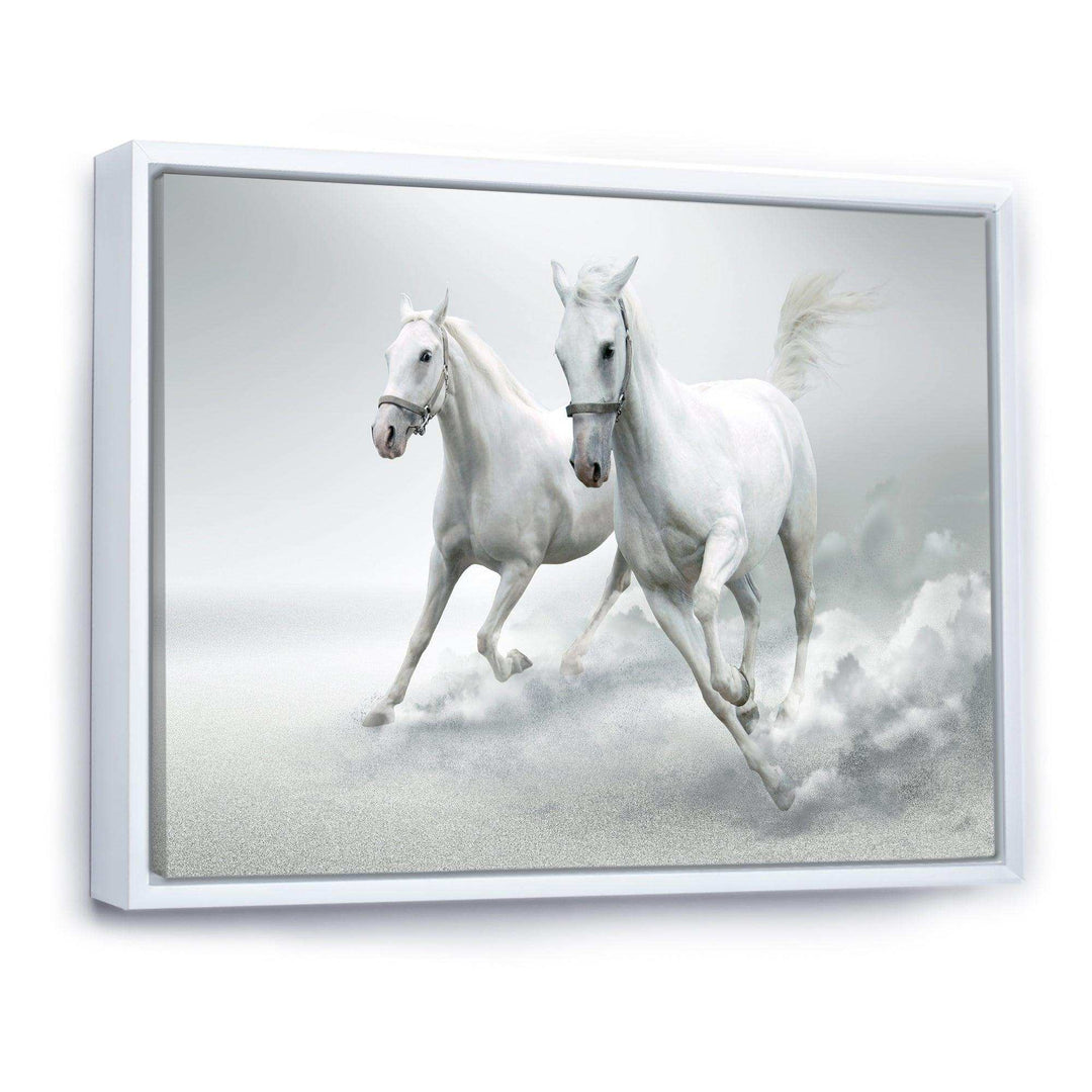 Running White Horses