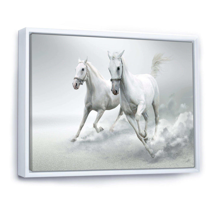 Running White Horses