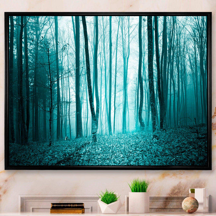 Turquoise Colored Magic Forest
