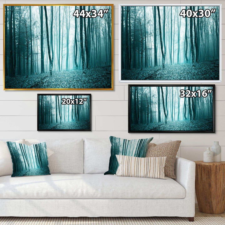 Turquoise Colored Magic Forest