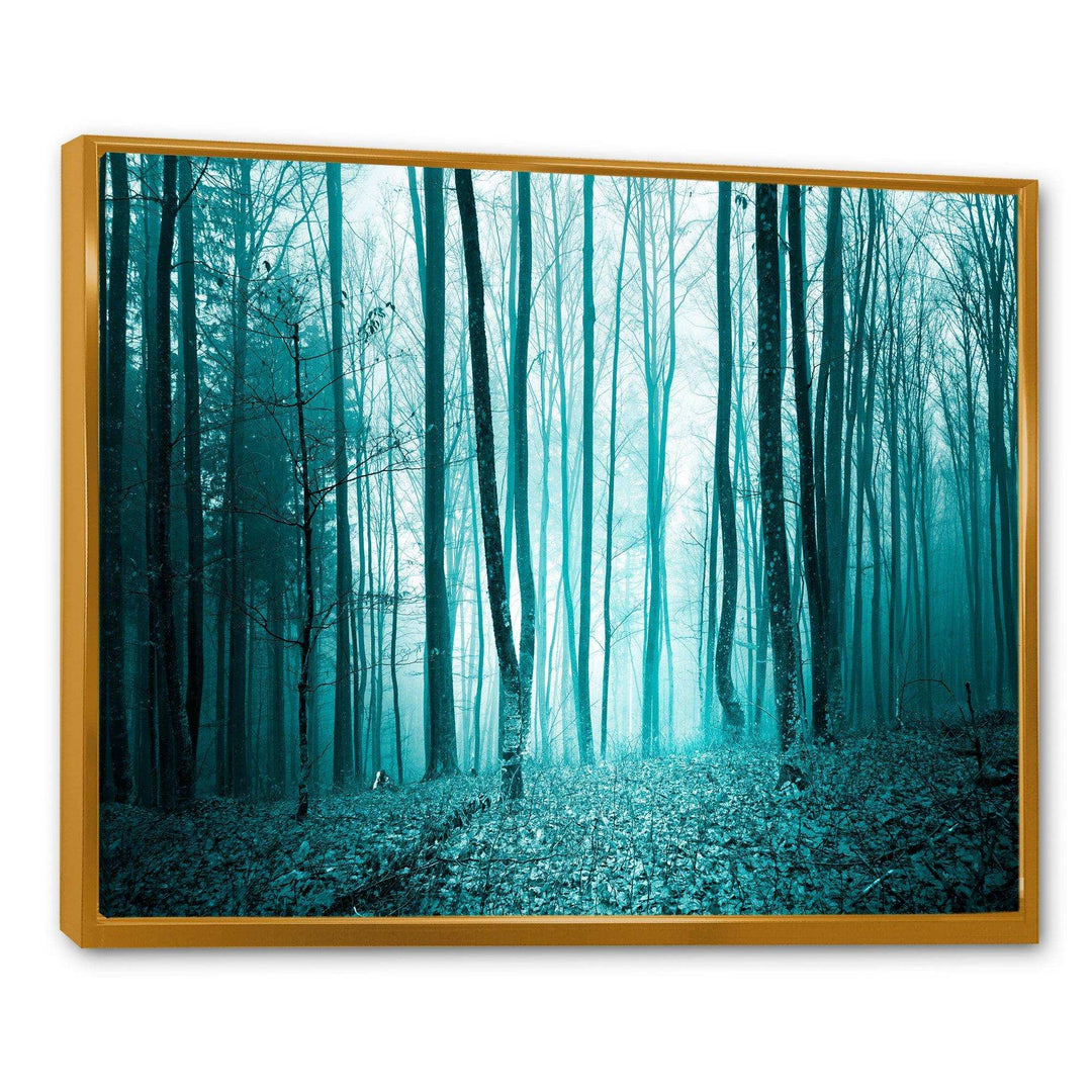 Turquoise Colored Magic Forest