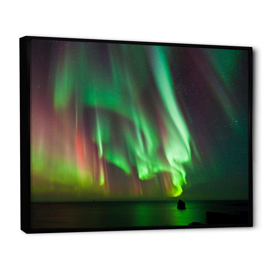Green Northern Lights Aurora - Modern Wall Art Prints
