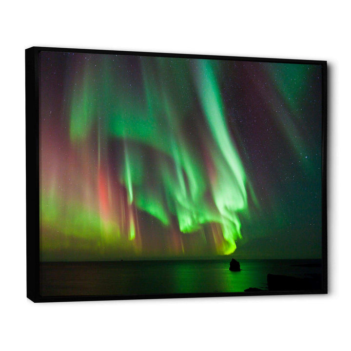 Green Northern Lights Aurora - Modern Wall Art Prints