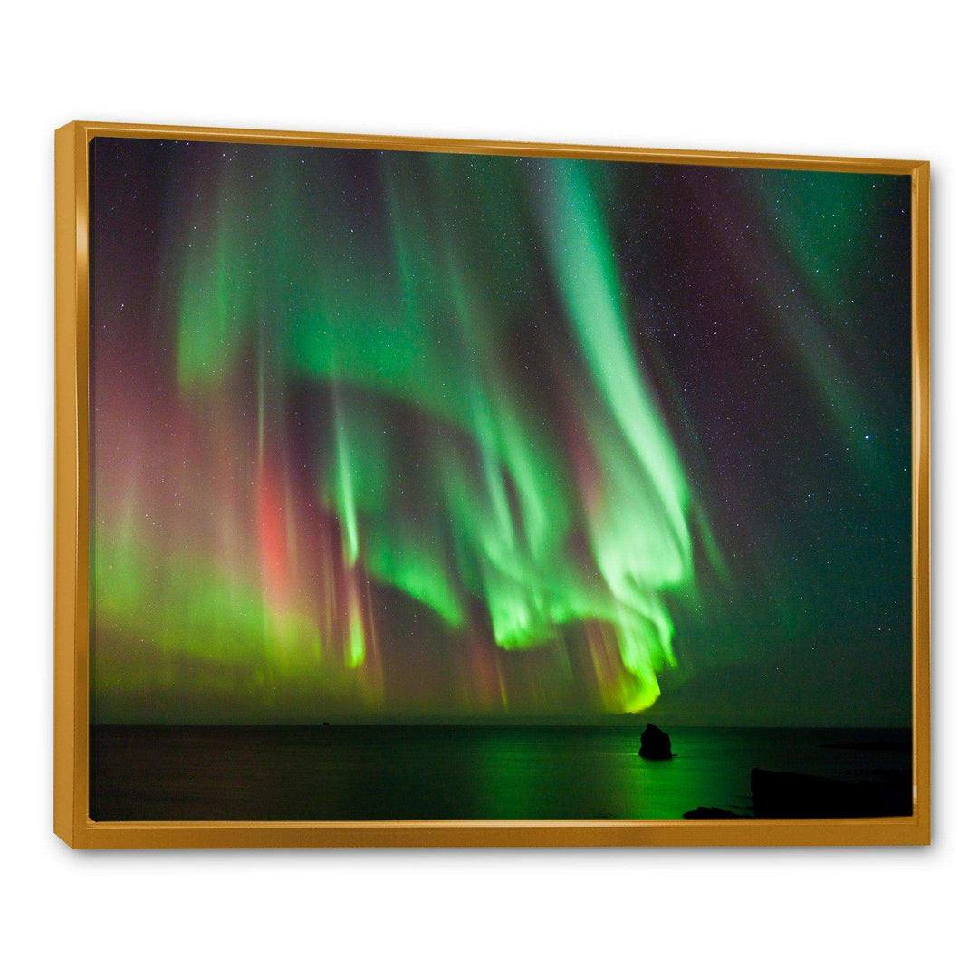 Green Northern Lights Aurora - Modern Wall Art Prints