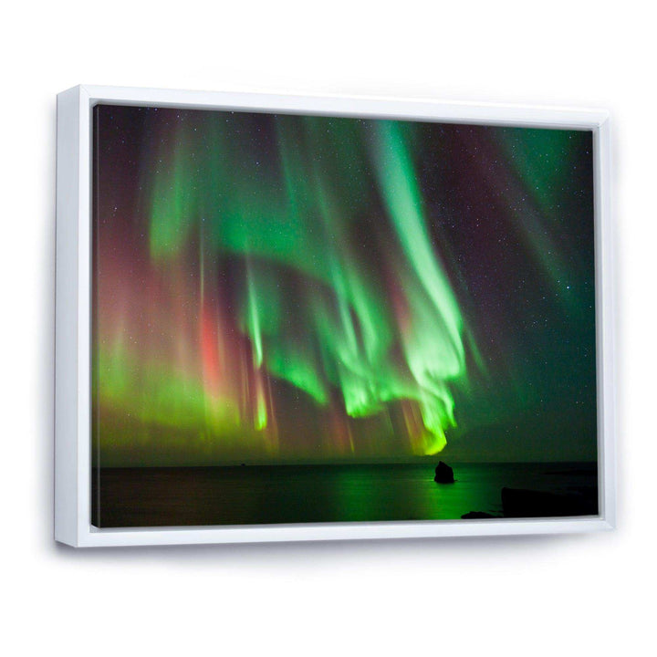 Green Northern Lights Aurora - Modern Wall Art Prints