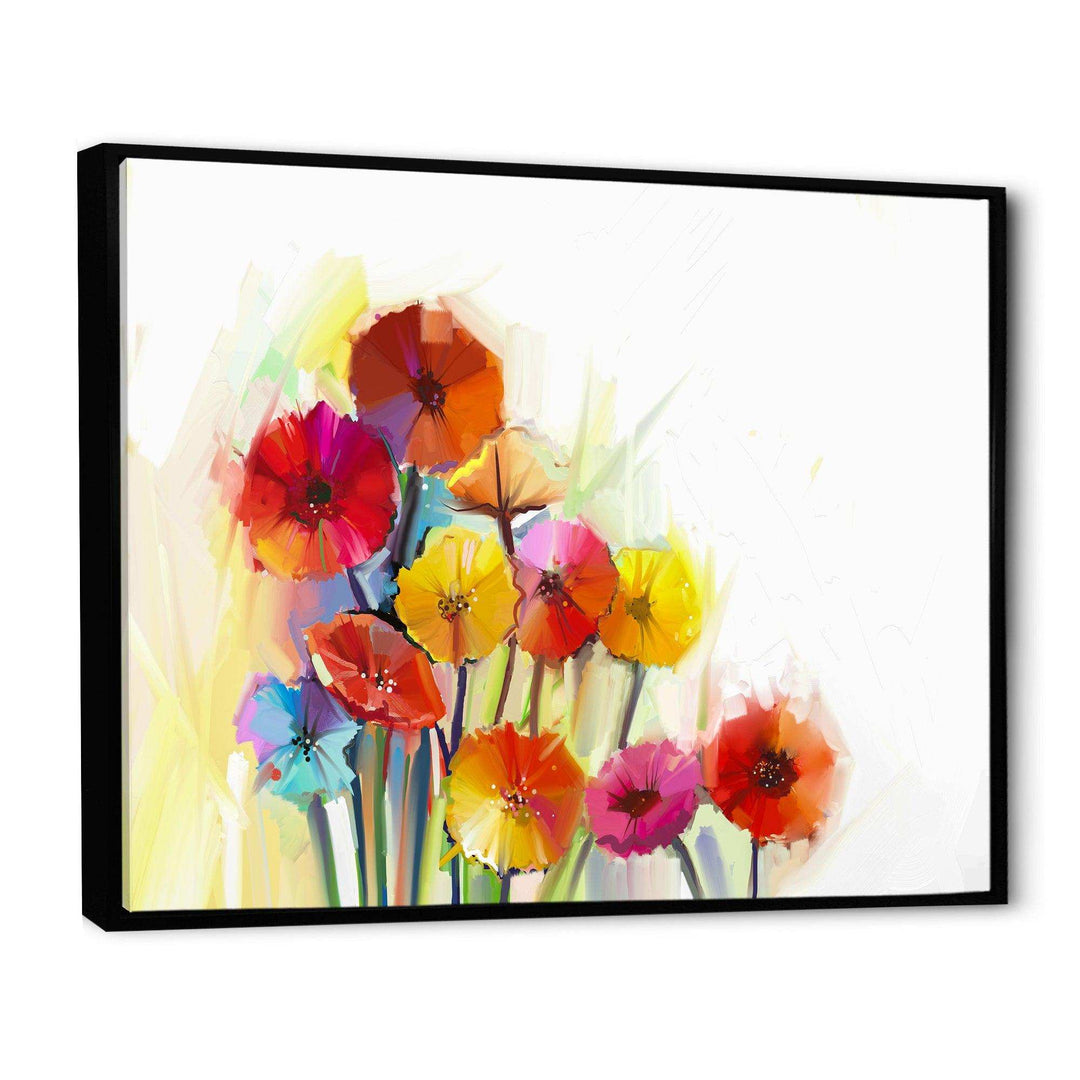 Colorful Gerbera Flowers Watercolor