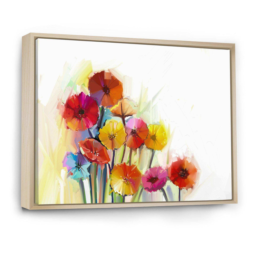Colorful Gerbera Flowers Watercolor