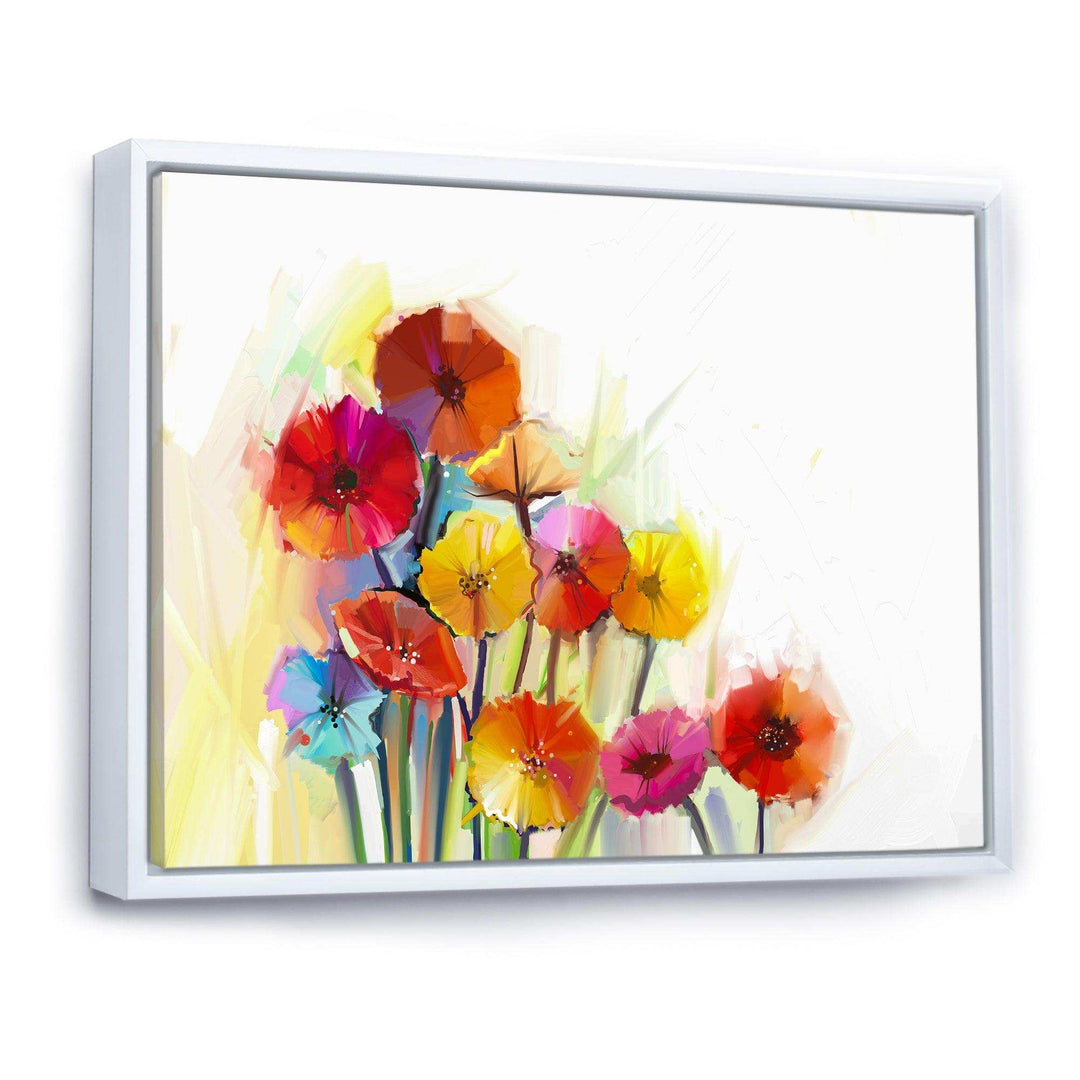 Colorful Gerbera Flowers Watercolor
