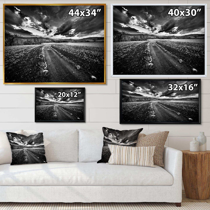 Black White Landscape from Sardinia