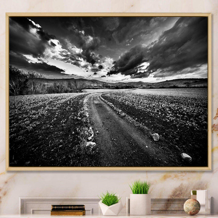 Black White Landscape from Sardinia