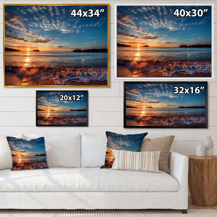 Tranquil Beach and Whimsical Clouds