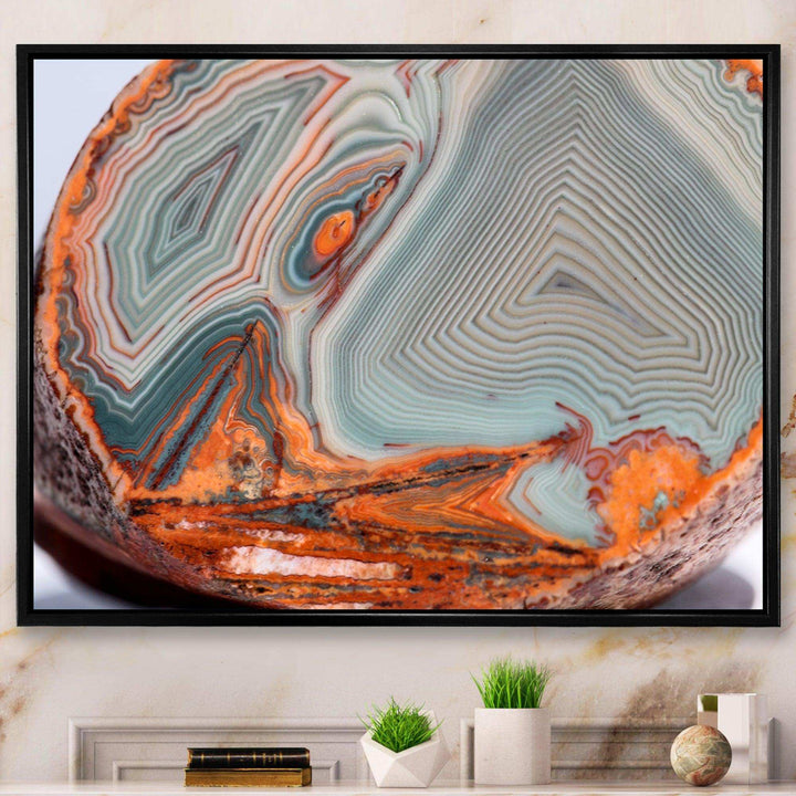 Beautiful Lake Superior Agate - Stone-geode Living Room Wall Decor