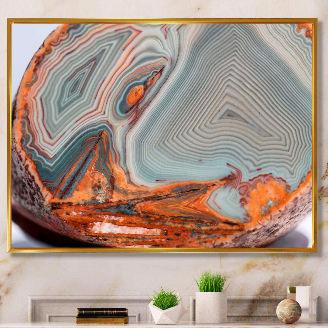 Beautiful Lake Superior Agate - Stone-geode Living Room Wall Decor
