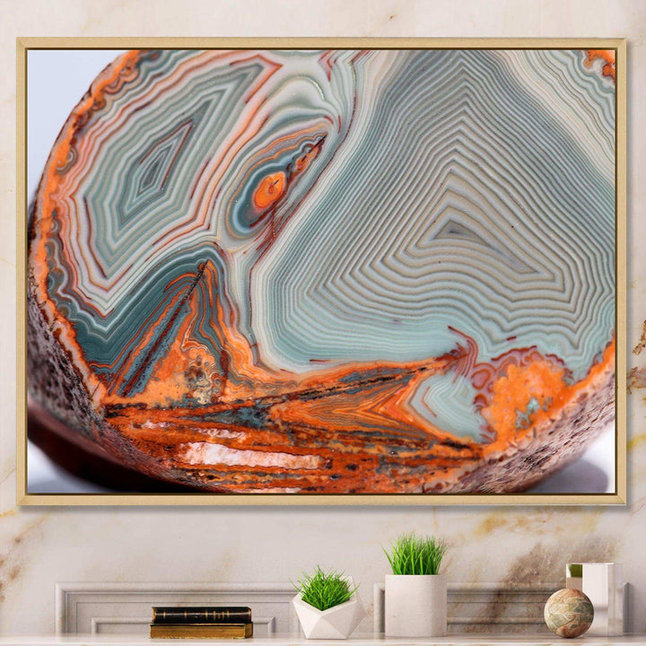 Beautiful Lake Superior Agate - Stone-geode Living Room Wall Decor