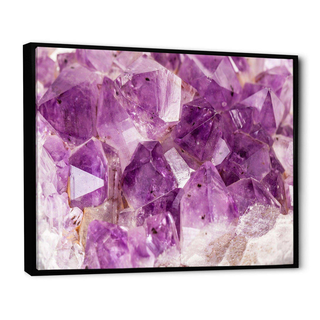 Purple Amethyst Macro - Modern Bedroom Wall Art