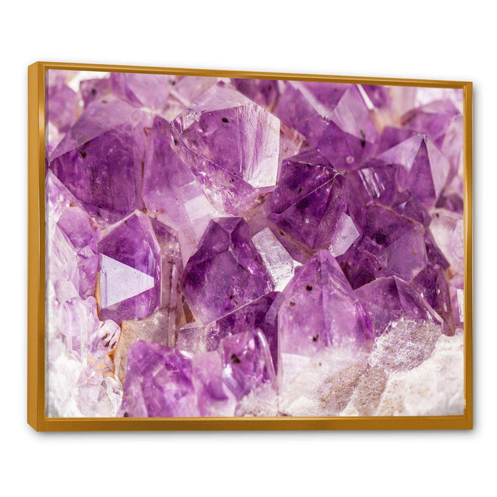 Purple Amethyst Macro - Modern Bedroom Wall Art