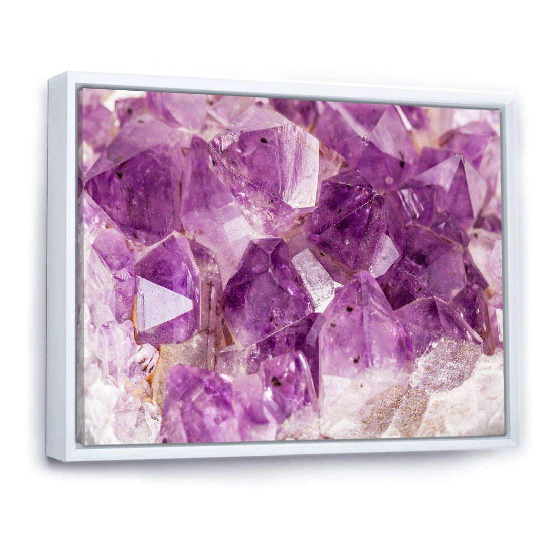 Purple Amethyst Macro - Modern Bedroom Wall Art