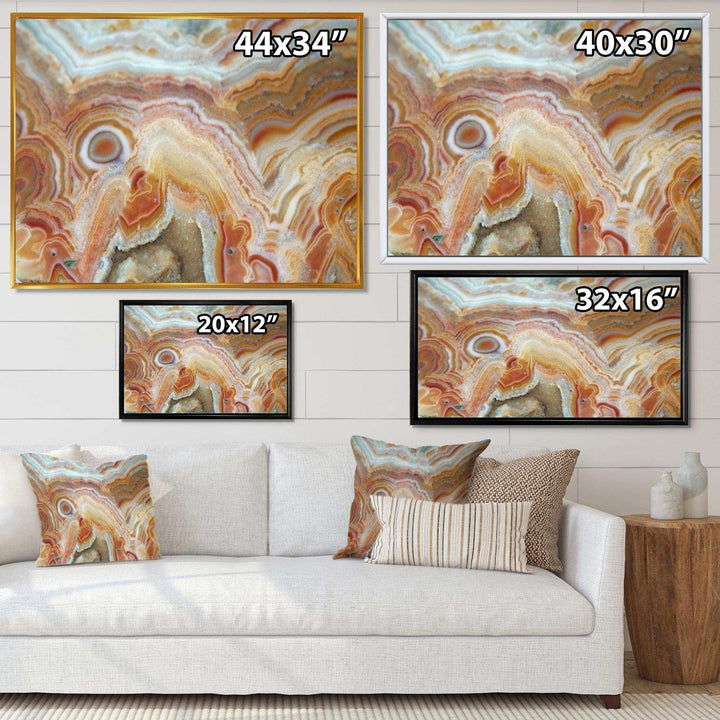 Strips and Ovals on Agate - Modern Bedroom Wall Art