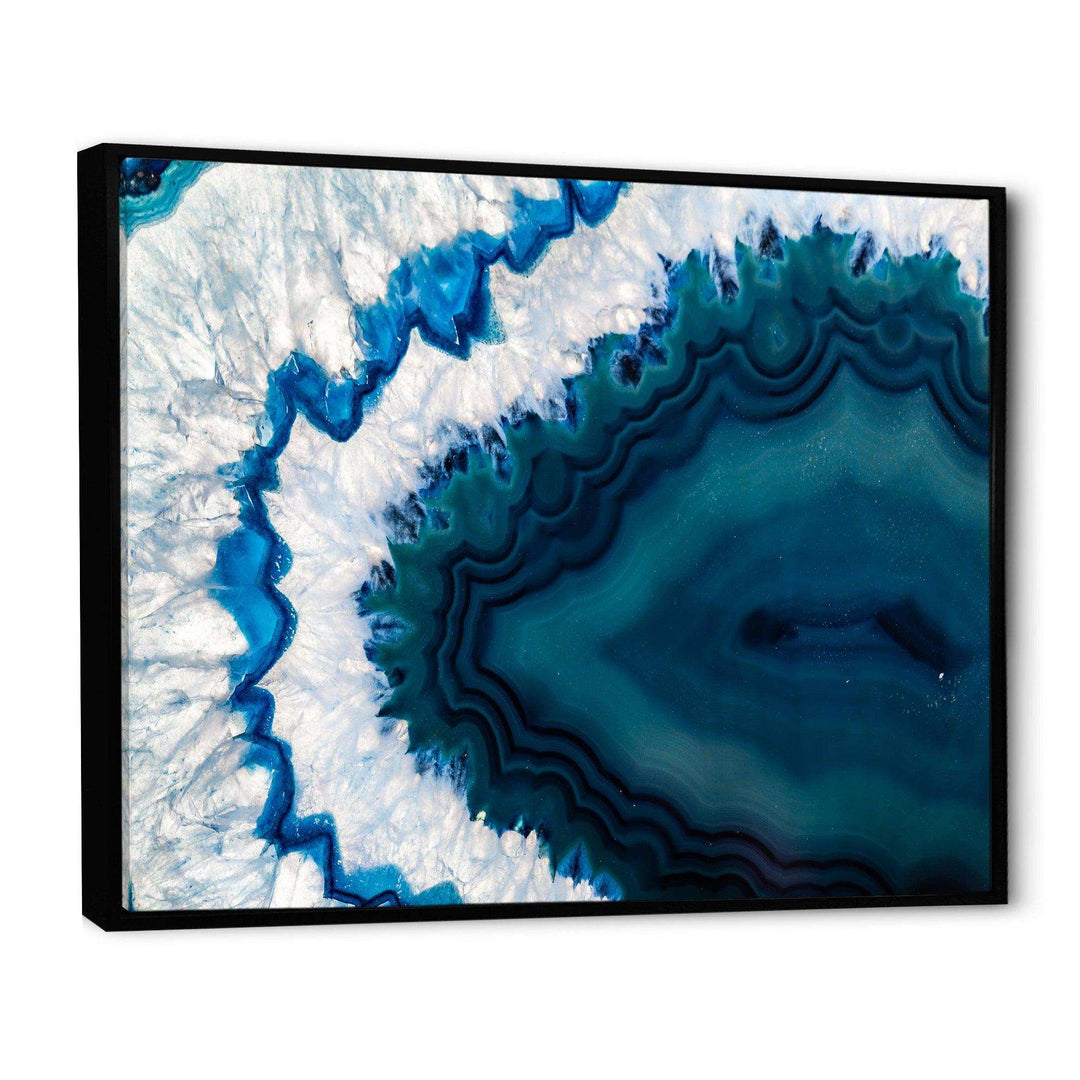 Blue Brazilian Geode - Modern Bedroom Wall Art