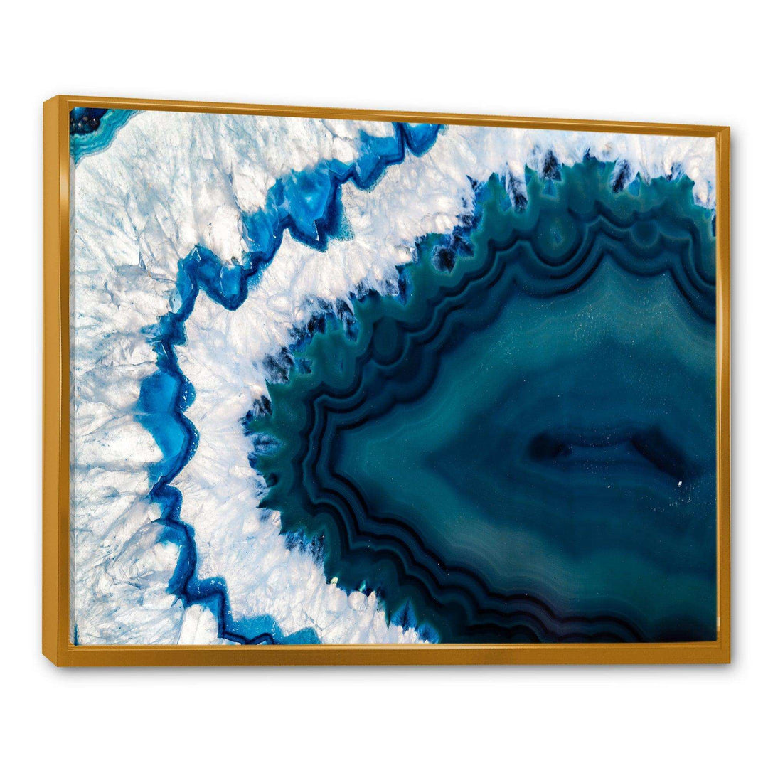 Blue Brazilian Geode - Modern Bedroom Wall Art