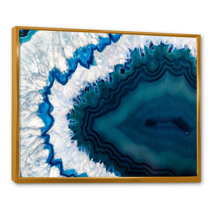 Blue Brazilian Geode - Modern Bedroom Wall Art