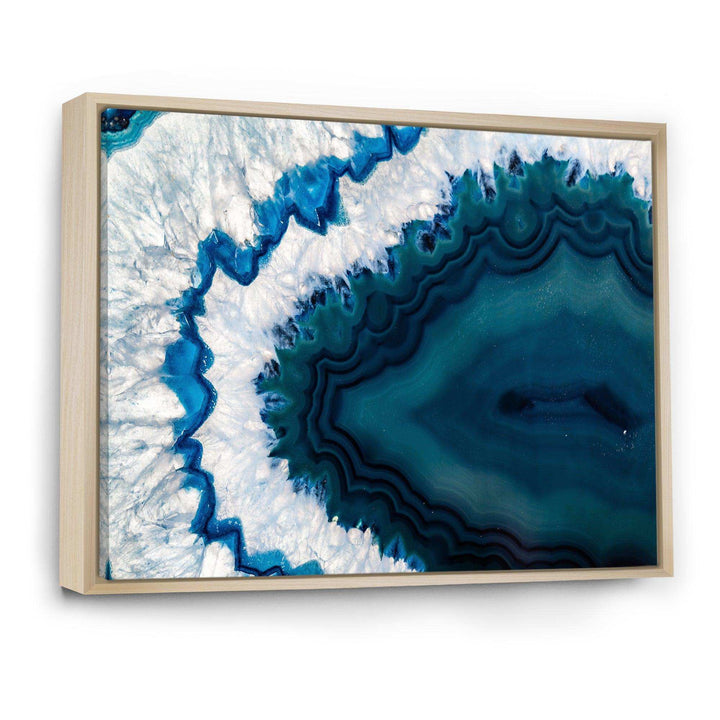 Blue Brazilian Geode - Modern Bedroom Wall Art