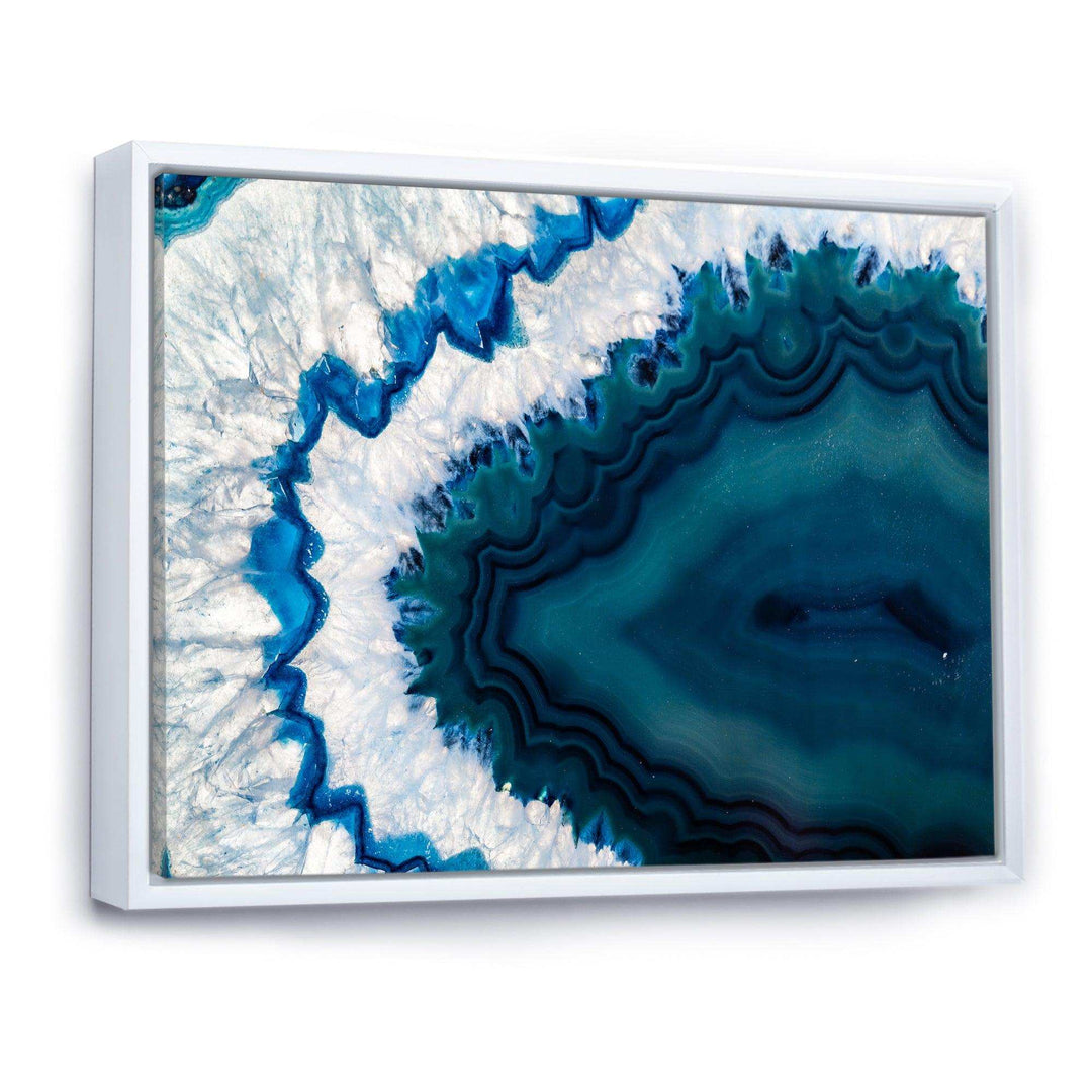 Blue Brazilian Geode - Modern Bedroom Wall Art