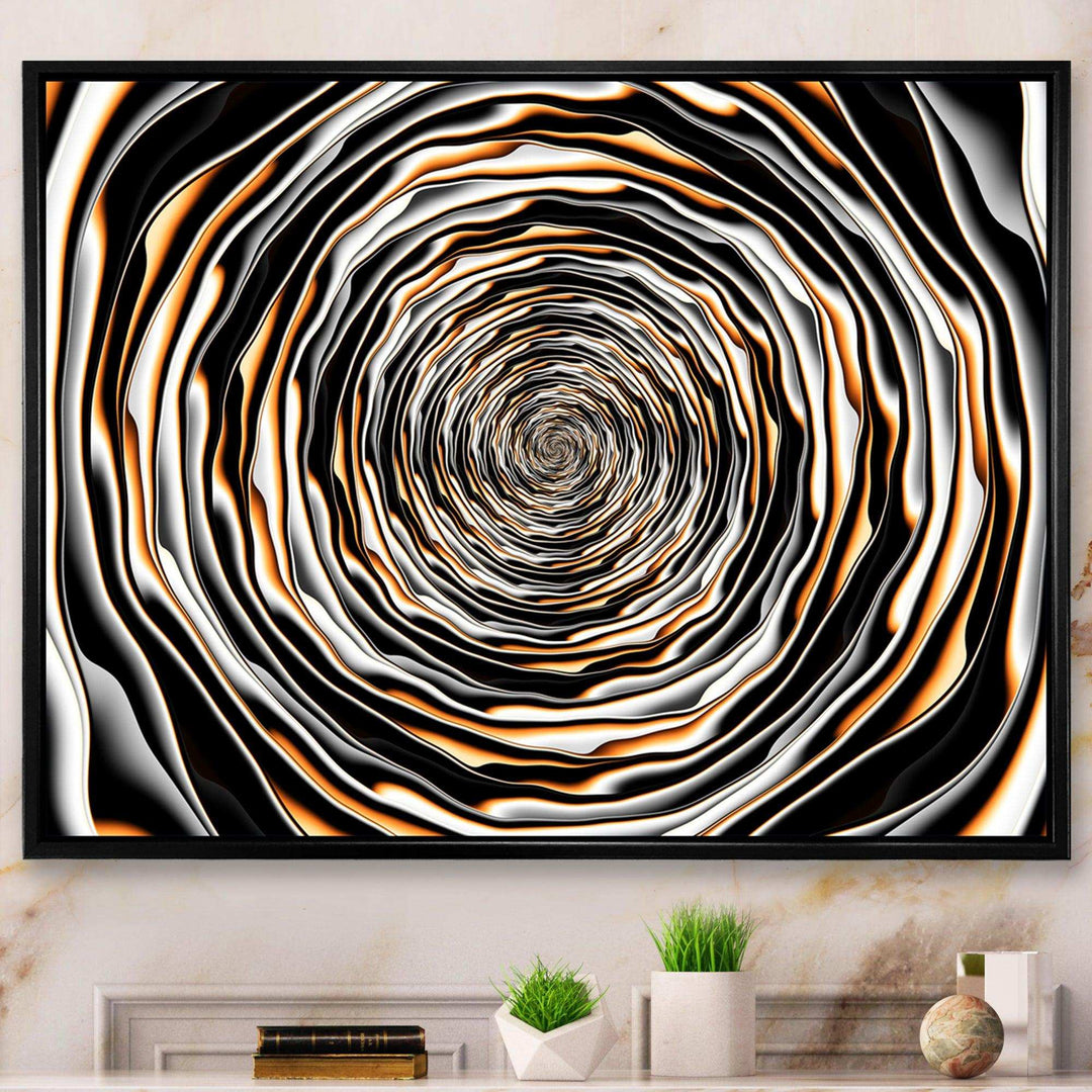 Fractal Rotating Abstract Design - Modern Bedroom Wall Art