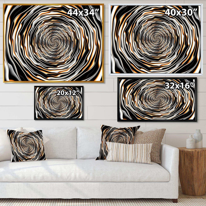 Fractal Rotating Abstract Design - Modern Bedroom Wall Art