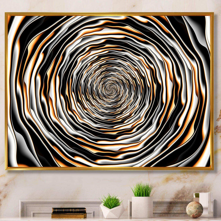 Fractal Rotating Abstract Design - Modern Bedroom Wall Art