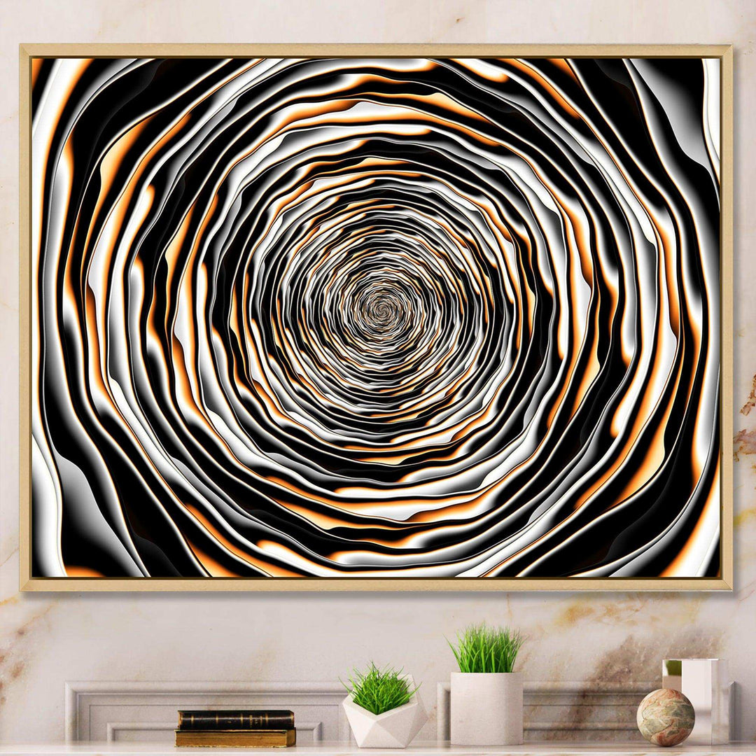 Fractal Rotating Abstract Design - Modern Bedroom Wall Art