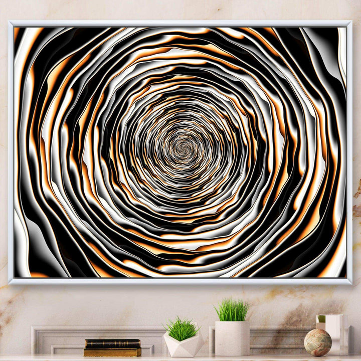 Fractal Rotating Abstract Design - Modern Bedroom Wall Art