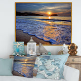Calm Seashore with Blue Waves