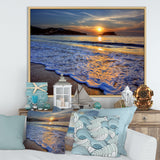 Calm Seashore with Blue Waves