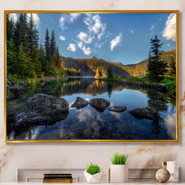 Mountain Lake Surrounded by Trees